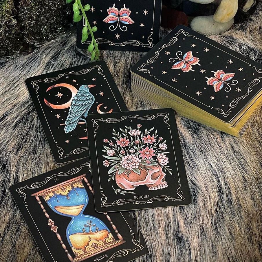Nocturnal Garden Lenormand - Divination Cards by Fania Lorah